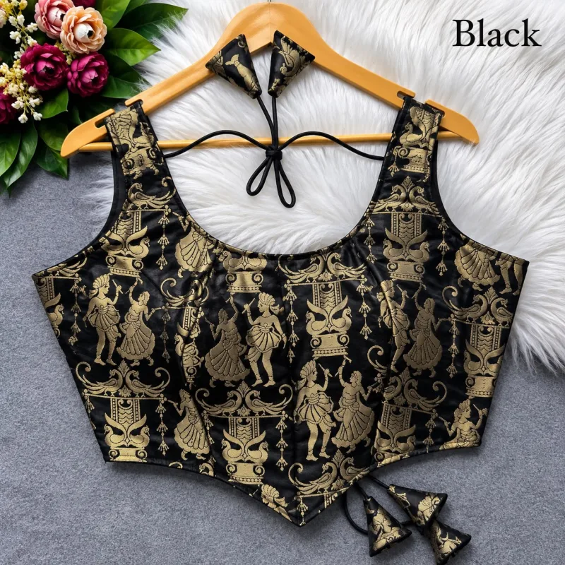Tew Heavy Jari Banarasi Fabric Fancy Blouses